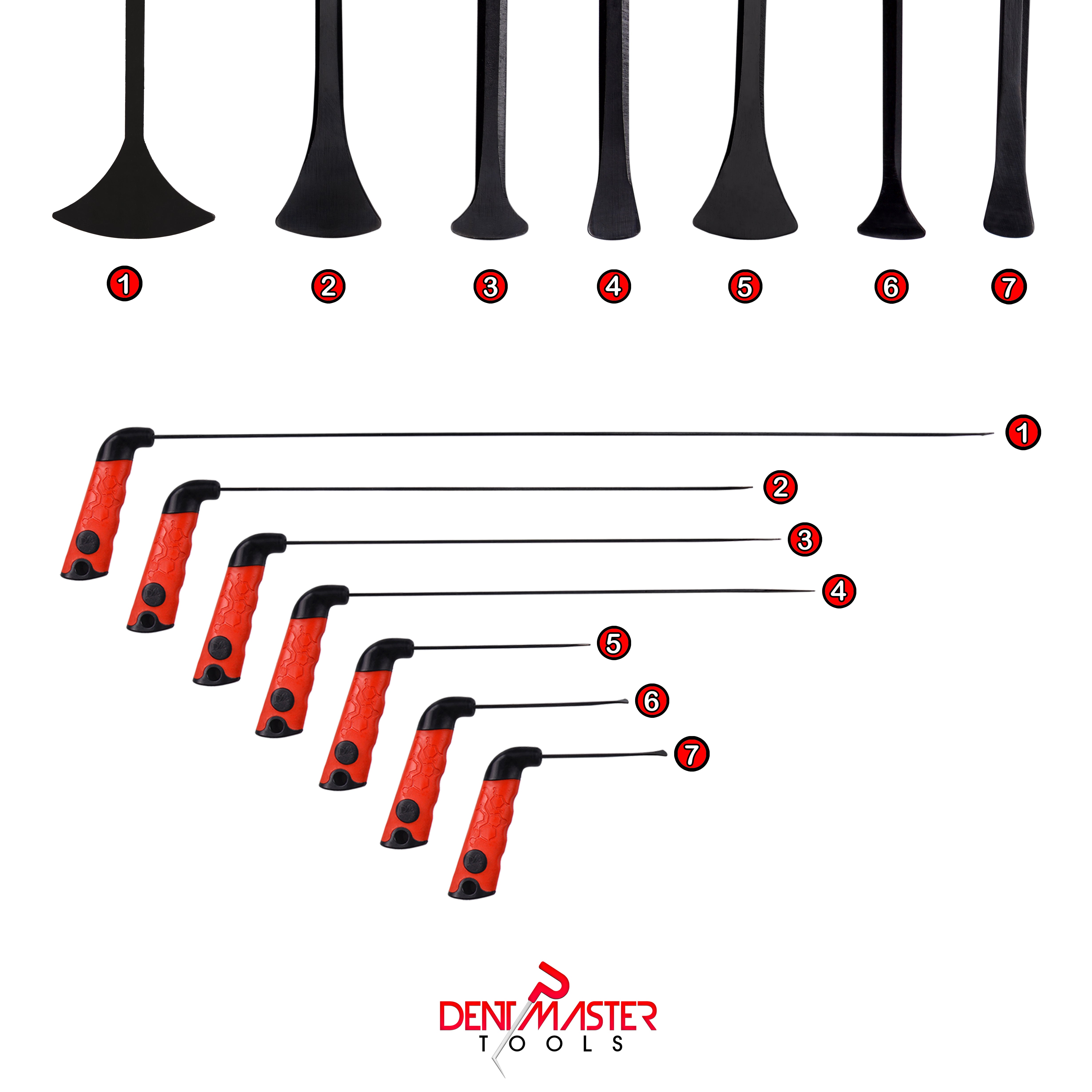 Kit de 7 tiges PDR en queue de baleine