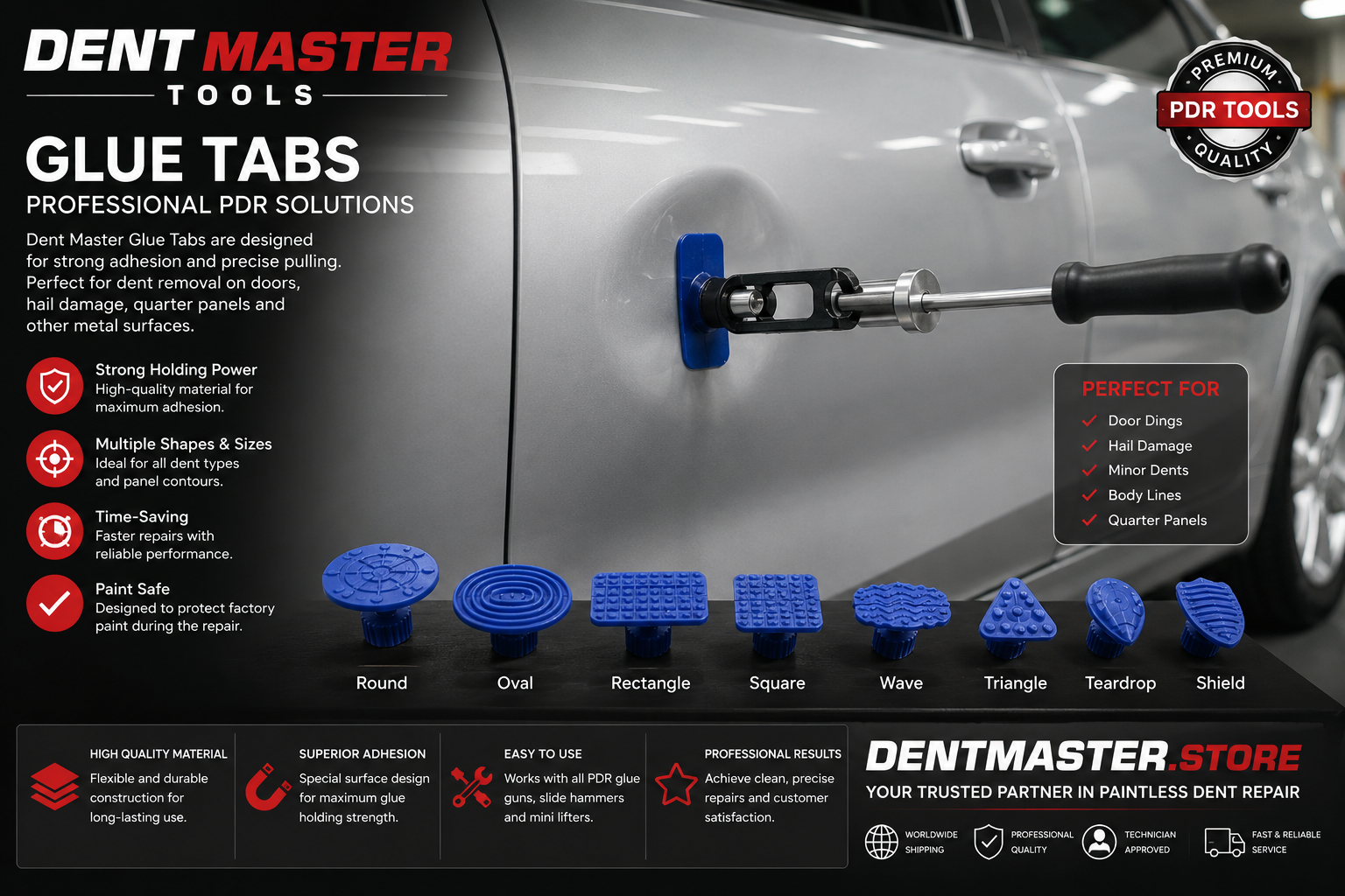 What Are Glue Tabs? A Complete Guide for Paintless Dent Repair