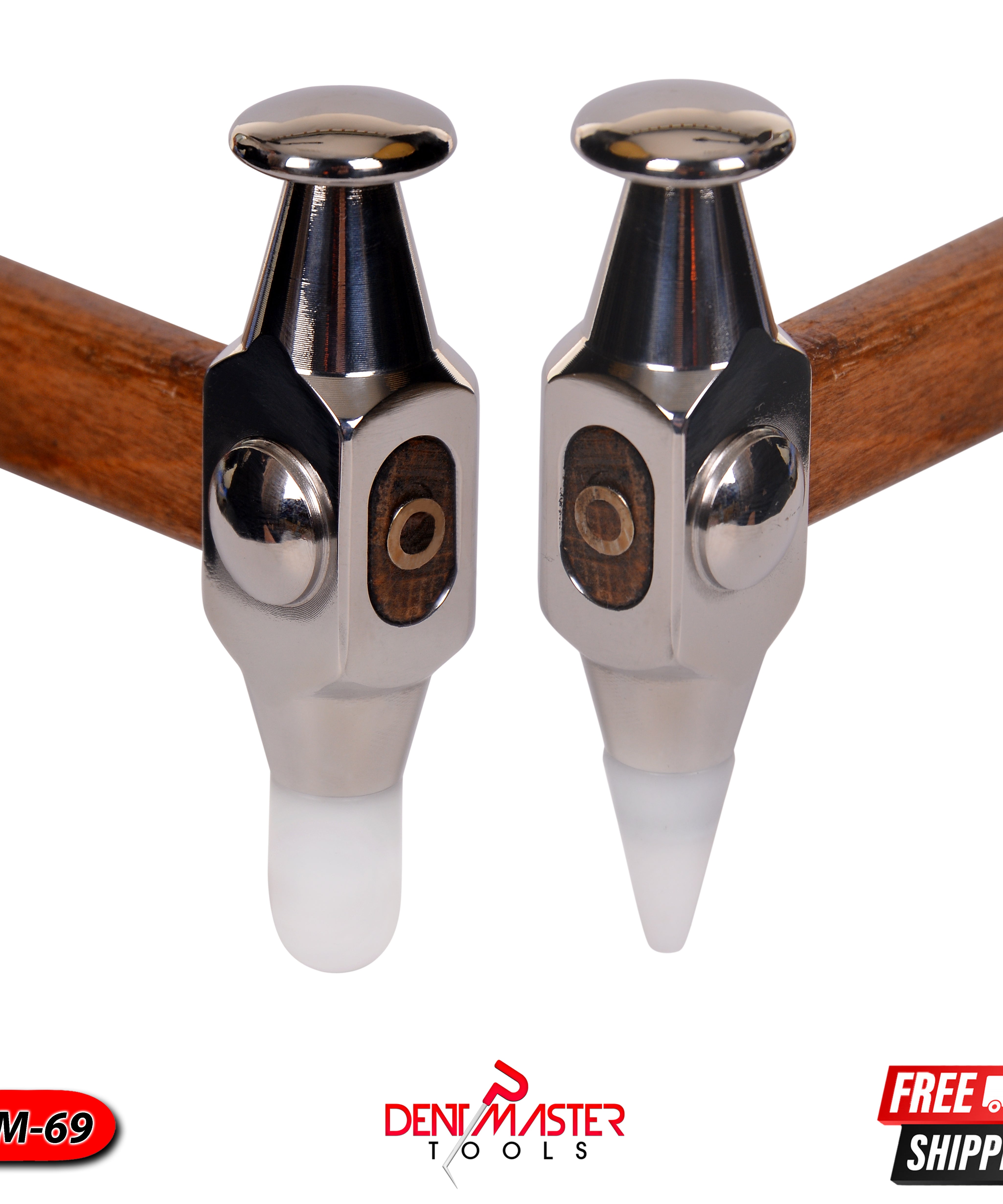 Professional PDR German Hammer Set 2 pcs Tips