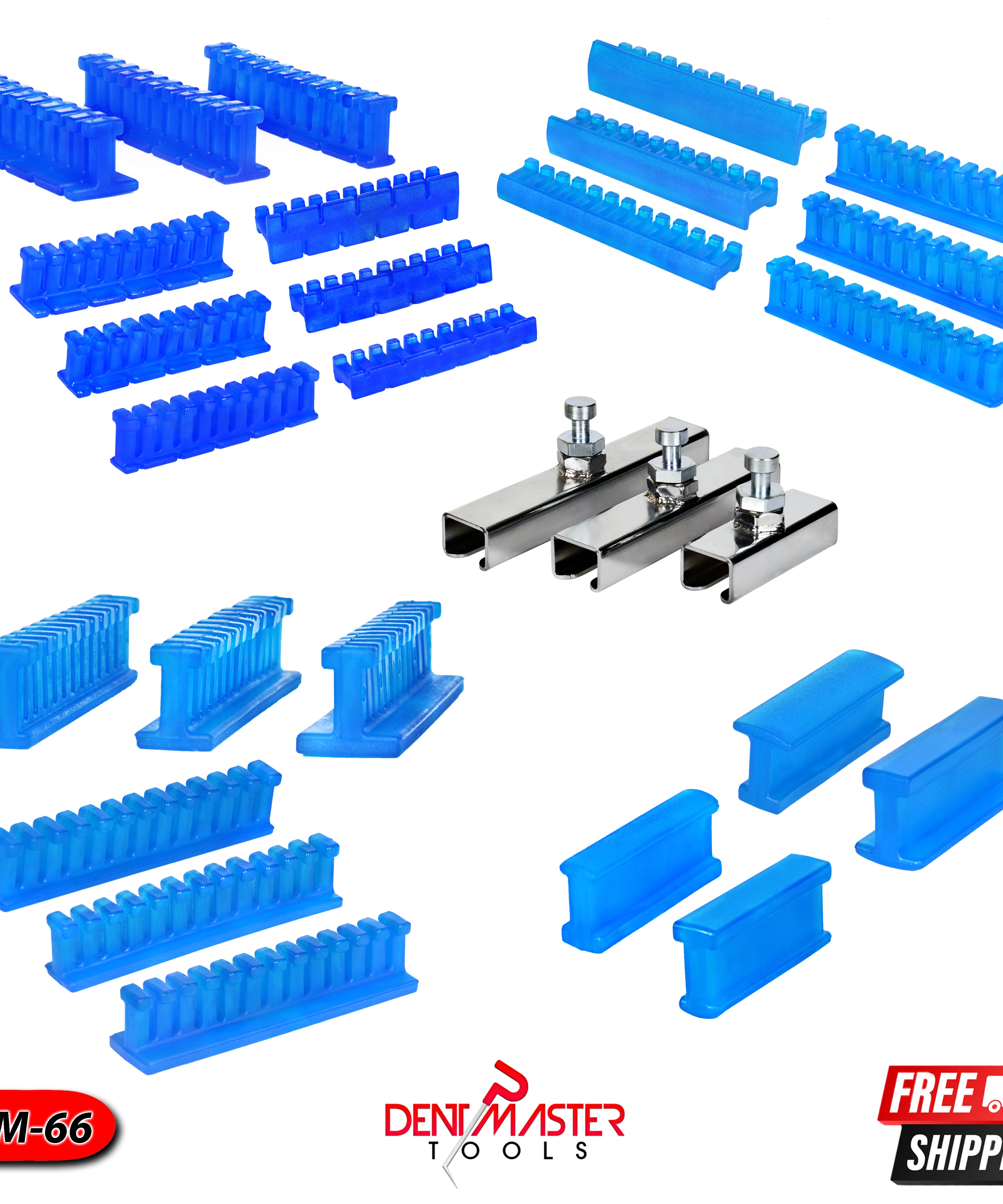 Heavy Duty Centipede Dent Puller Kit with  Adapters for Long Crease & Hail Repair
