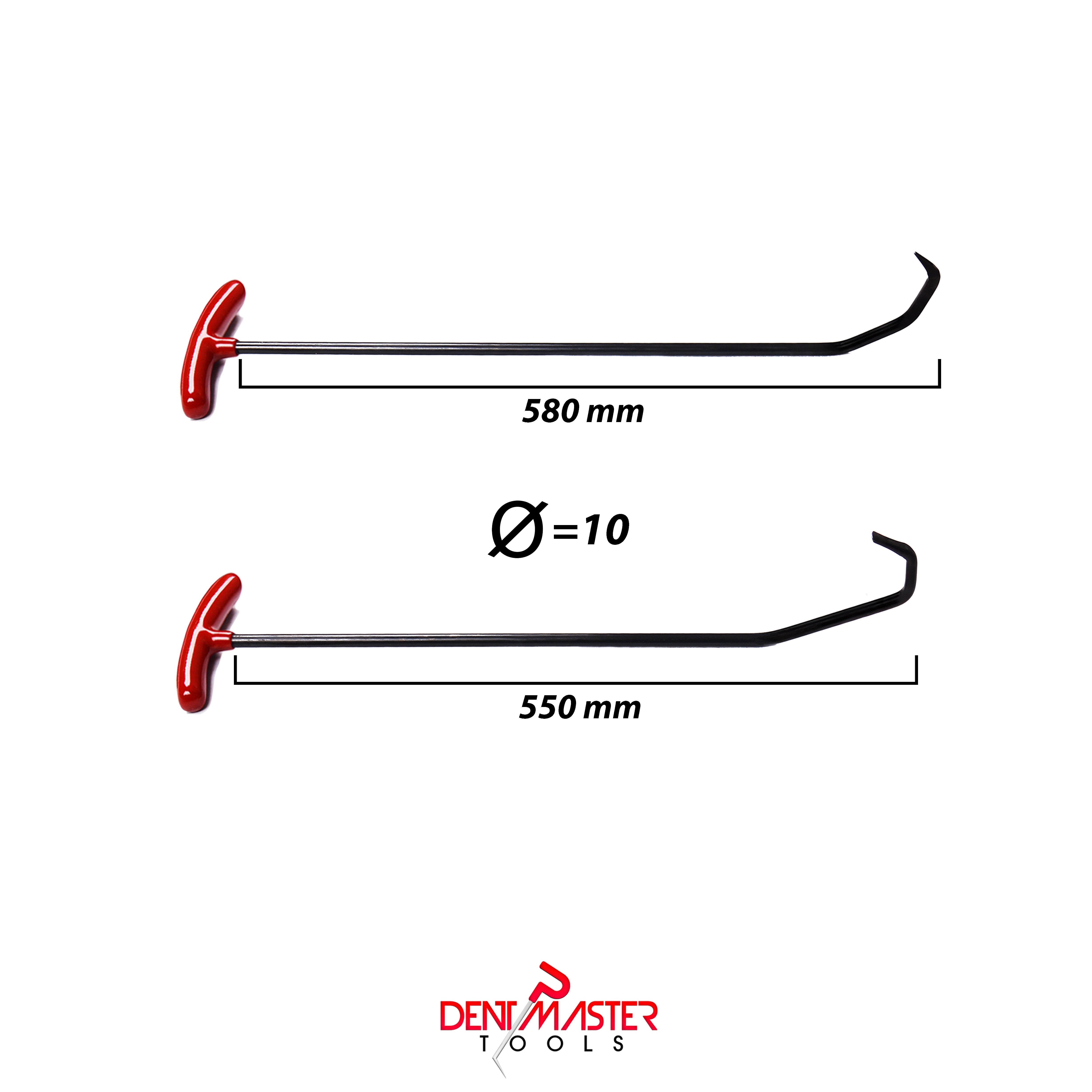2-Piece Professional Sharp Tip T-Handle PDR Rod Set